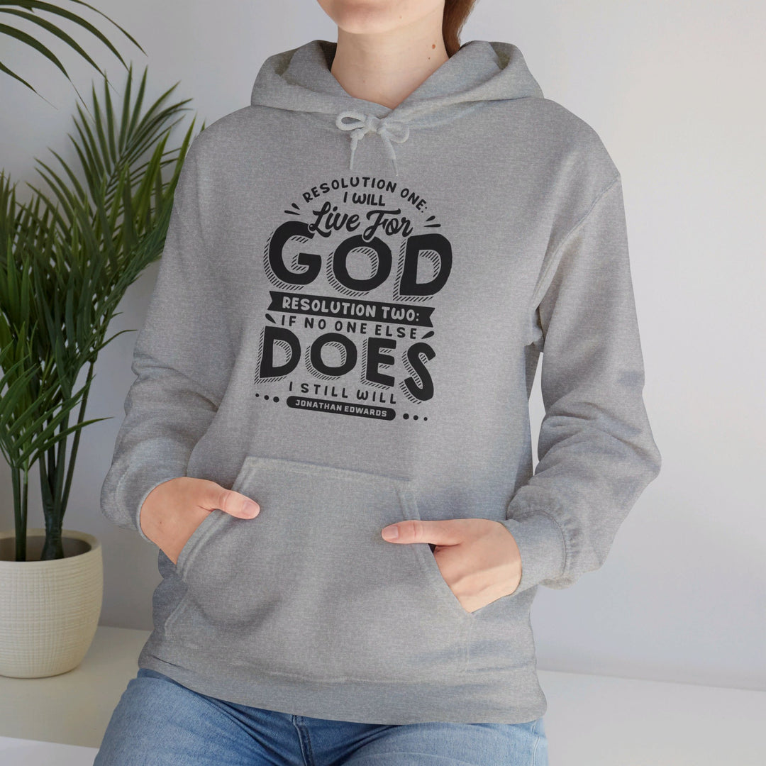 Live For God (Black Print)  Hoodie Hoodie   