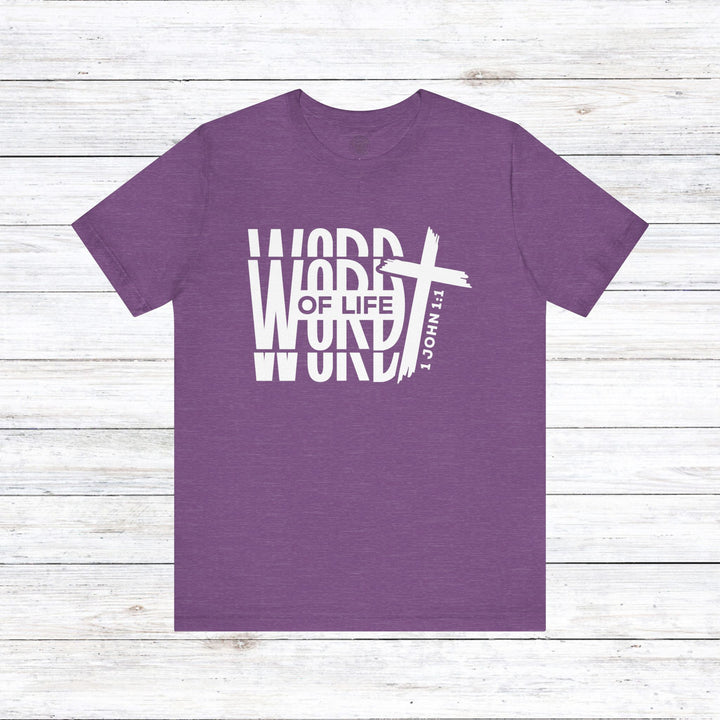 Word of Life Unisex T-Shirt T-Shirt Heather Team Purple S 