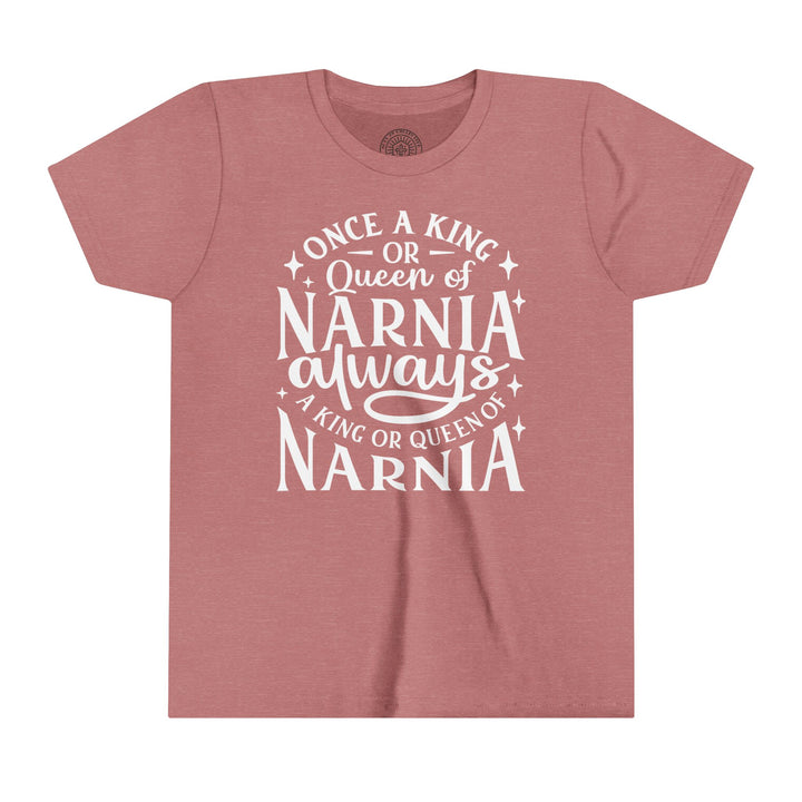 King or Queen Narnia Youth T-Shirt Kids clothes Heather Mauve S 