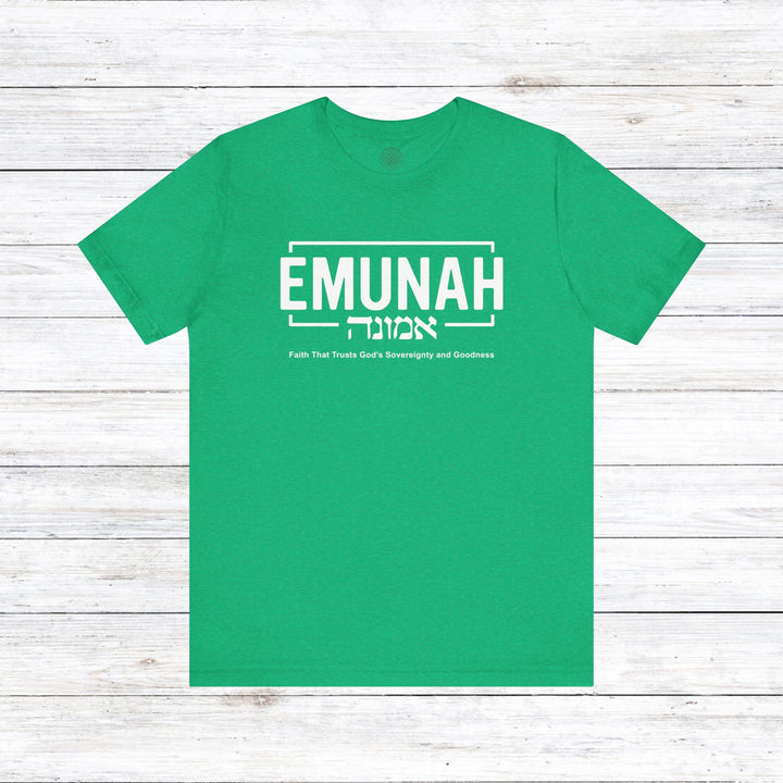 Emunah Faith That Trusts Unisex T-Shirt T-Shirt Heather Kelly S 