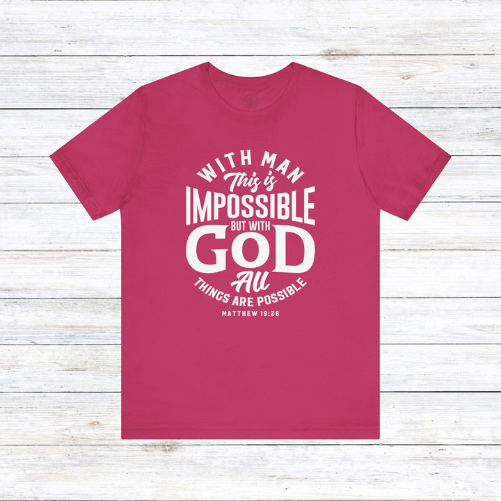 All Things Are Possible Unisex T-Shirt T-Shirt Berry S 