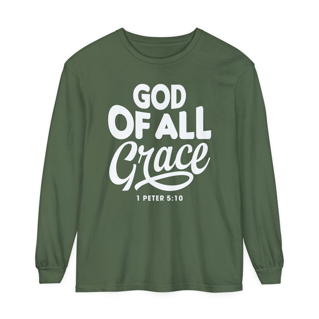 God of All Grace Long Sleeve Shirt Long-sleeve Hemp S 