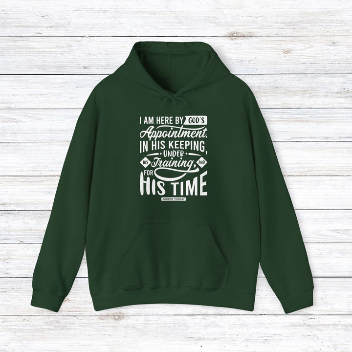 His Time Hoodie Hoodie Forest Green S 