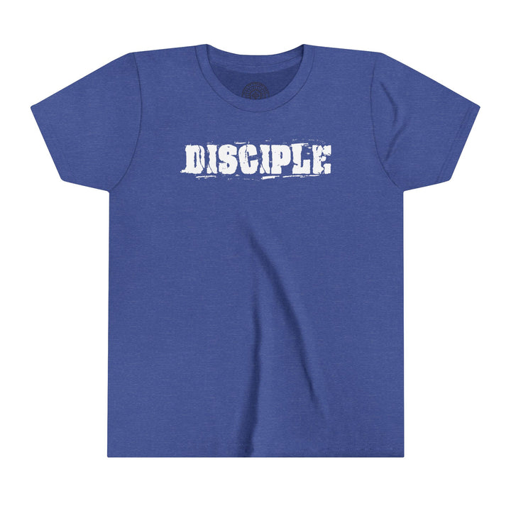 Disciple Youth T-shirt Kids clothes Heather True Royal S 