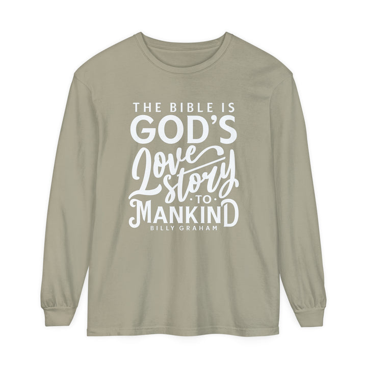 God's Love Story Long Sleeve Shirt Long-sleeve Sandstone S 