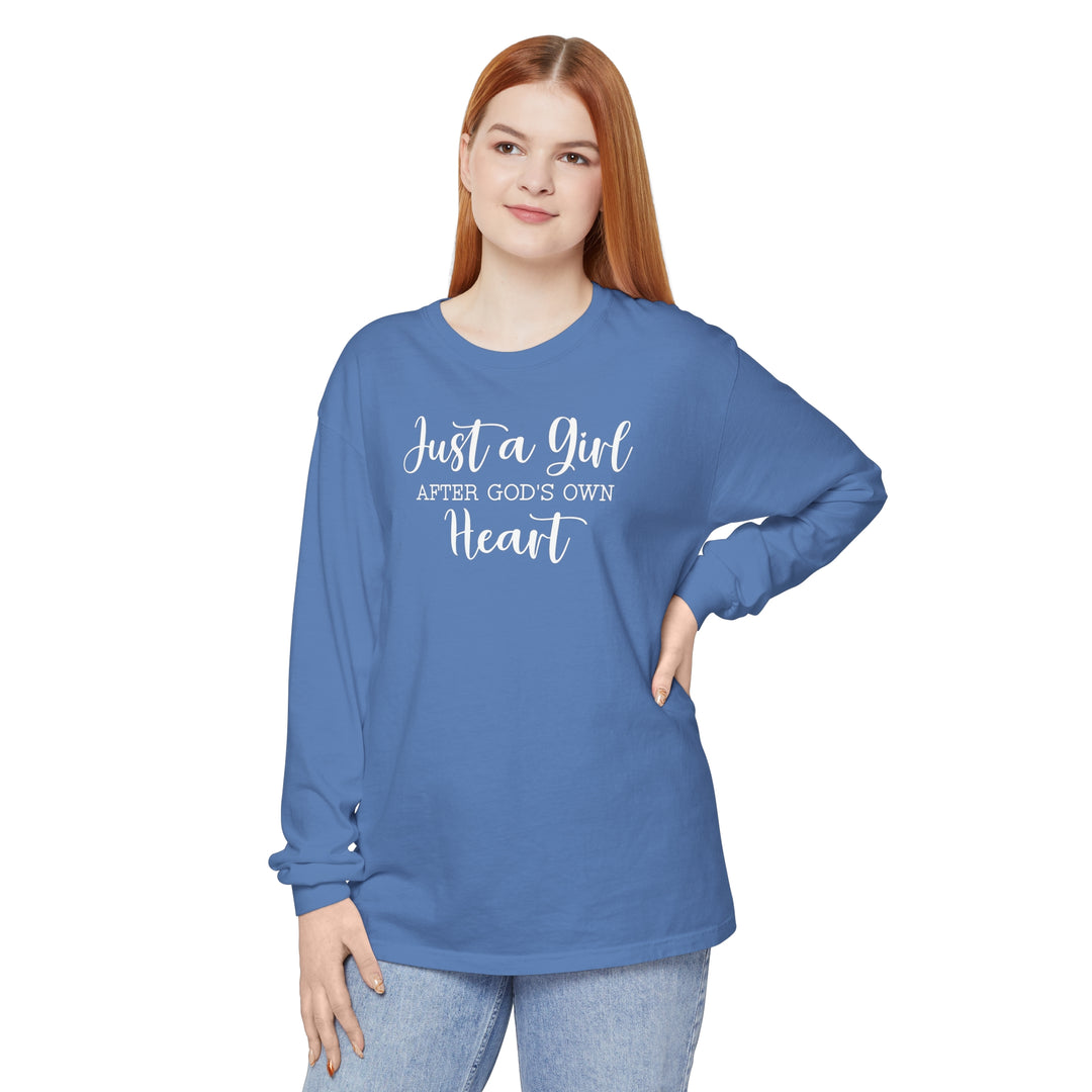 Girl After God Long Sleeve Shirt Long-sleeve Flo Blue S 