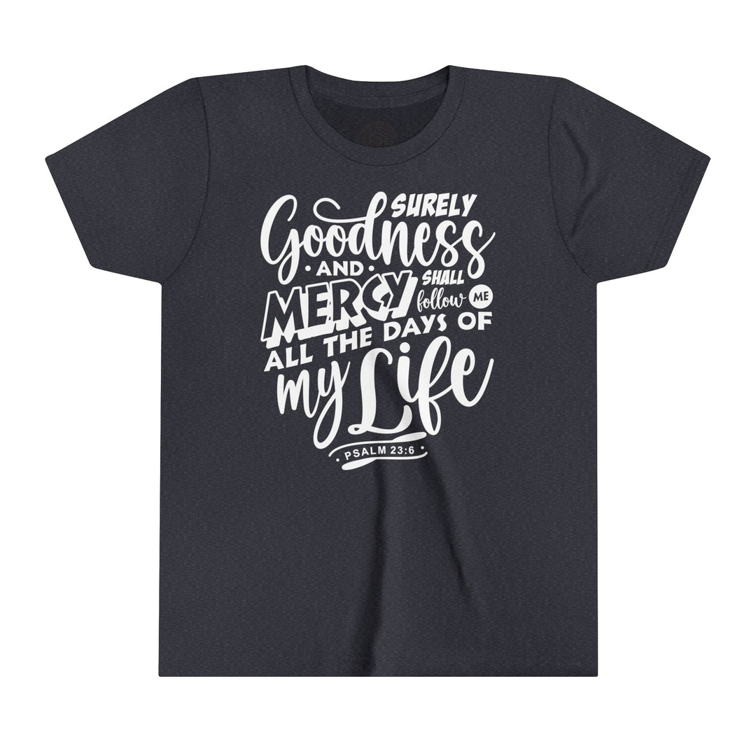 Goodness and Mercy Youth T-shirt Kids clothes Heather Navy S 