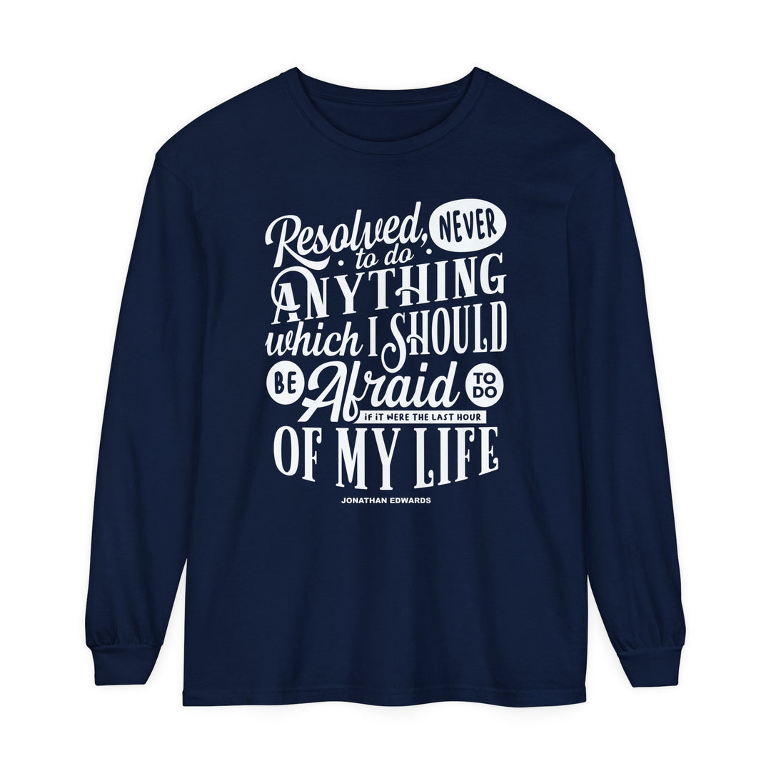 Last Hour Long Sleeve Shirt Long-sleeve True Navy S 