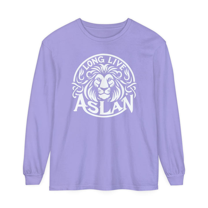 Long Live Aslan Long Sleeve Shirt Long-sleeve Violet S 