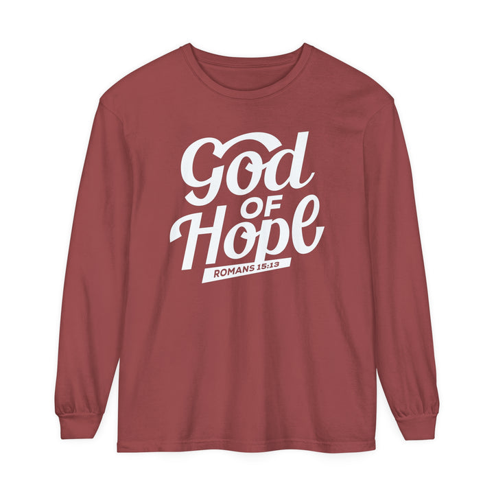 God of Hope Long Sleeve Shirt Long-sleeve Brick S 