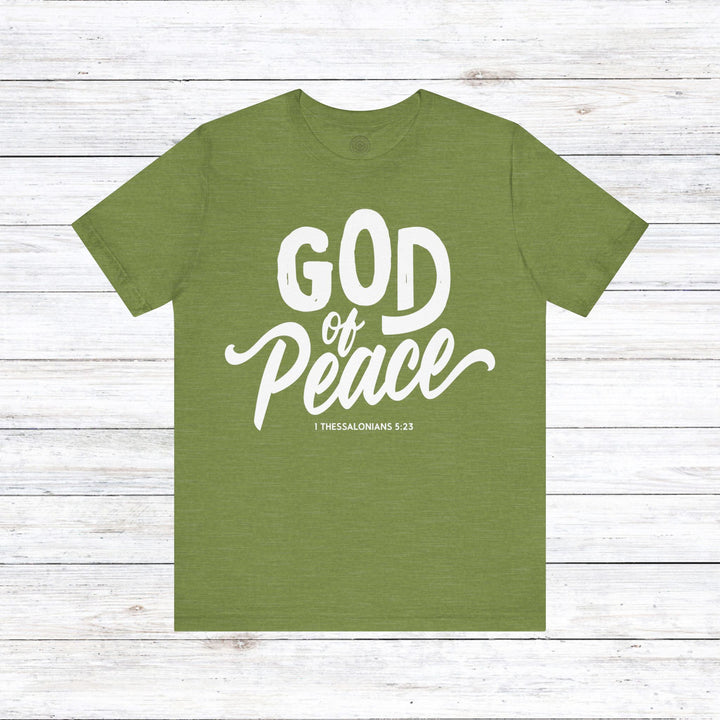 God of Peace Unisex T-Shirt T-Shirt Heather Green S 