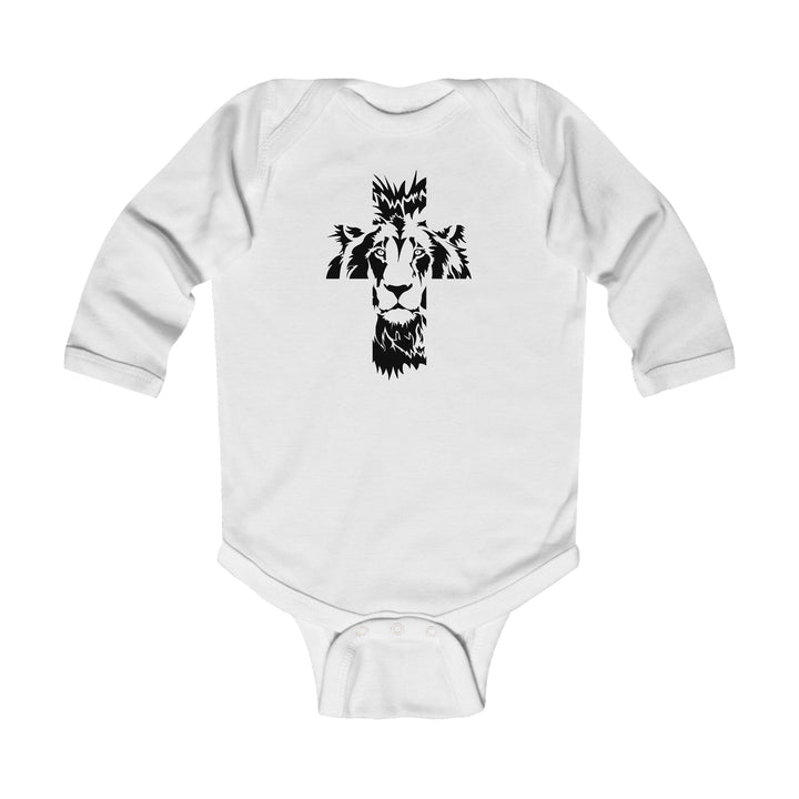 Aslan Cross Infant Long Sleeve Bodysuit Kids clothes White NB (0-3M) 