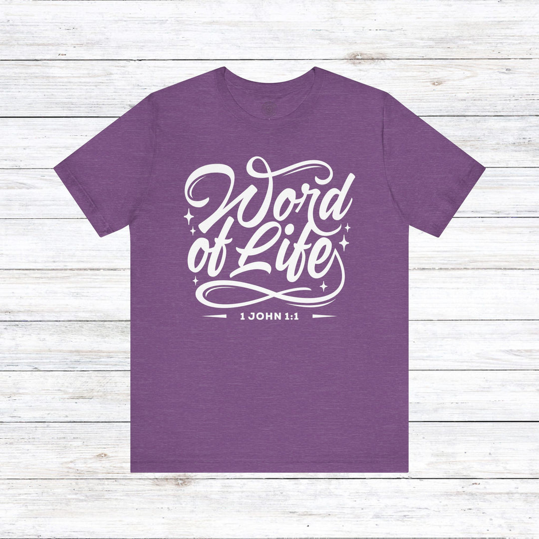 Word of Life Unisex T-Shirt T-Shirt Heather Team Purple S 