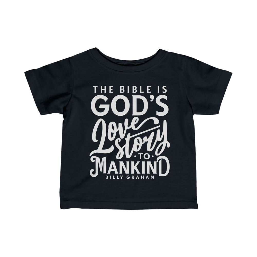 God's Love Story Baby Tee Kids clothes Black 6M 