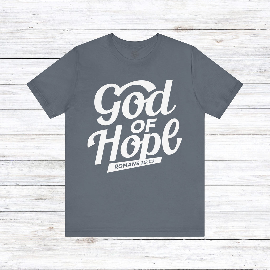 God of Hope  Unisex T-Shirt T-Shirt Steel Blue S 