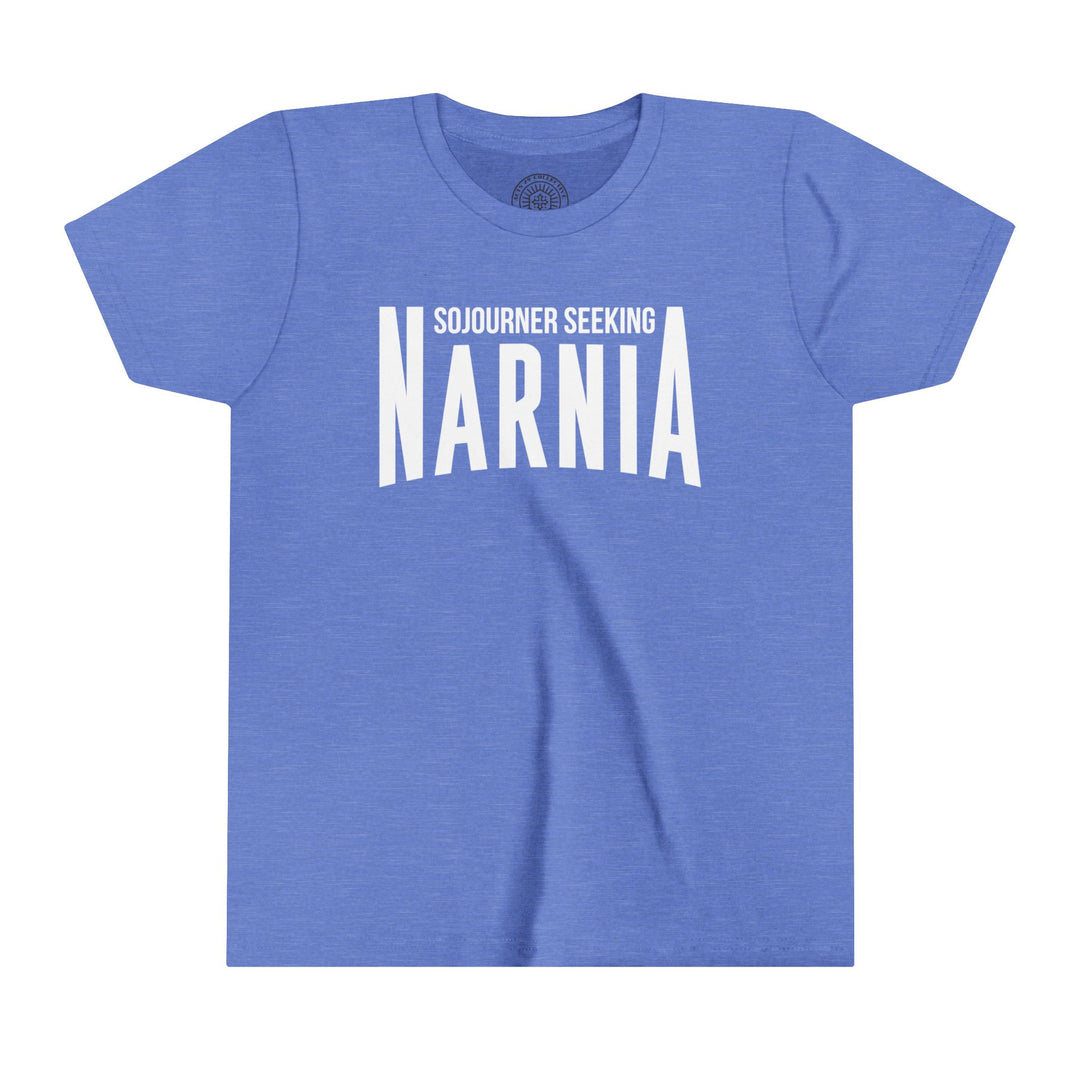 Sojourner Seeking Narnia Youth T-Shirt Kids clothes Heather Columbia Blue S 