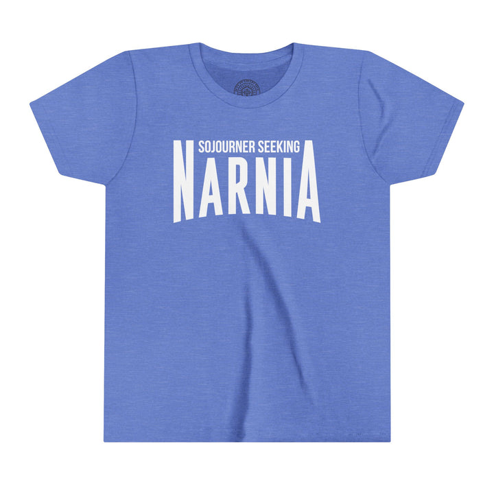 Sojourner Seeking Narnia Youth T-Shirt Kids clothes Heather Columbia Blue S 