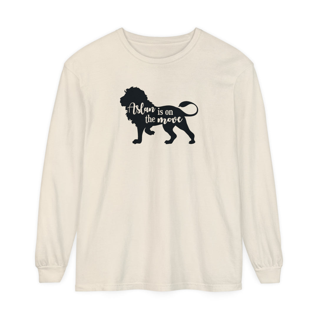 Aslan Is On The Move Long Sleeve Shirt Long-sleeve Ivory S 