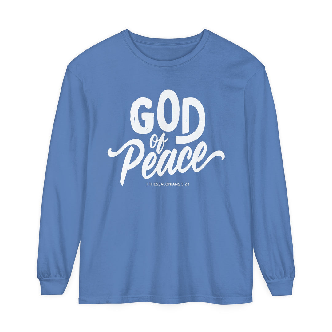 God of Peace Long Sleeve Shirt Long-sleeve Flo Blue S 