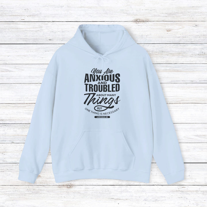 Anxious And Troubled Hoodie Hoodie Light Blue S 