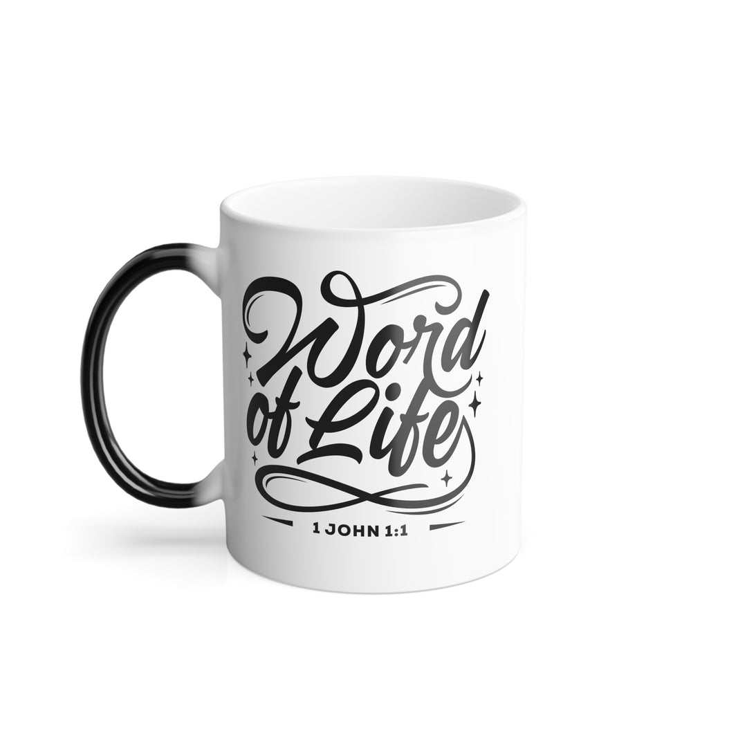 Christian Coffee Mug Word of Life Color Morphing Mug 11oz  