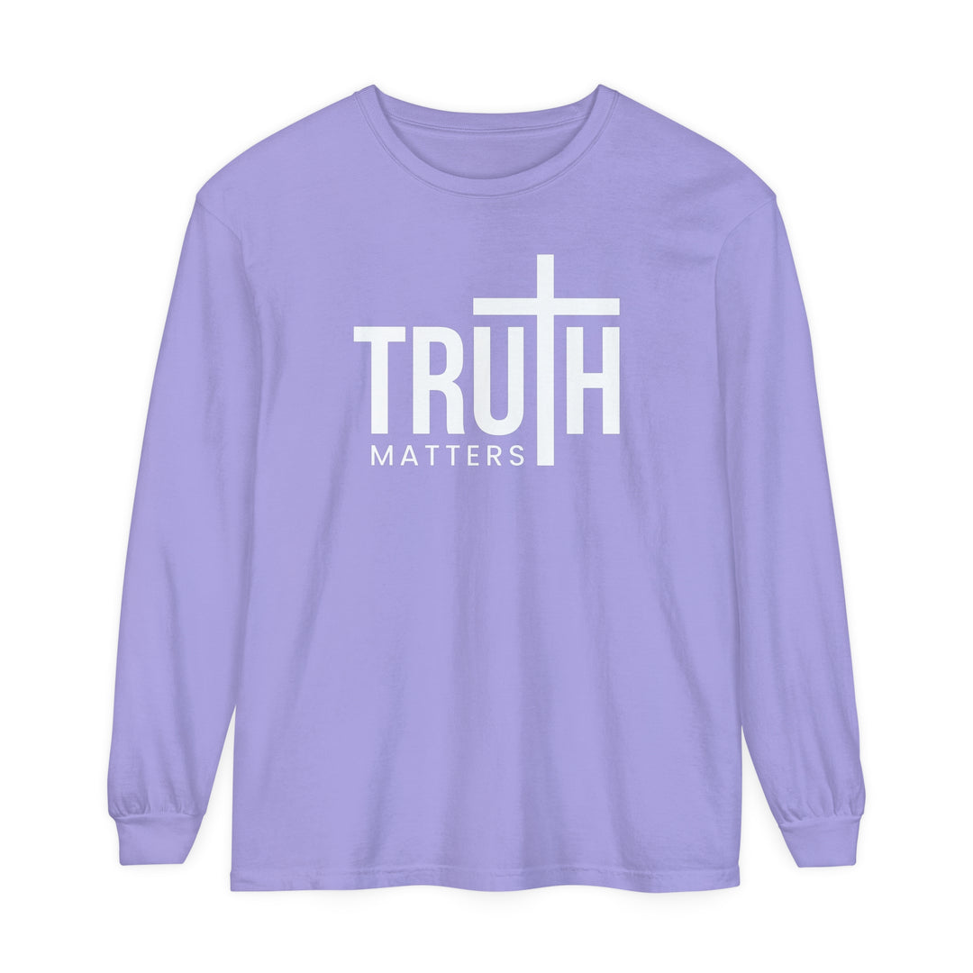 Truth Matters Long Sleeve Shirt Long-sleeve Violet S 