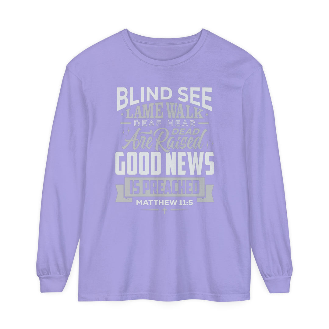 Go Tell John Long Sleeve Shirt Long-sleeve Violet S 