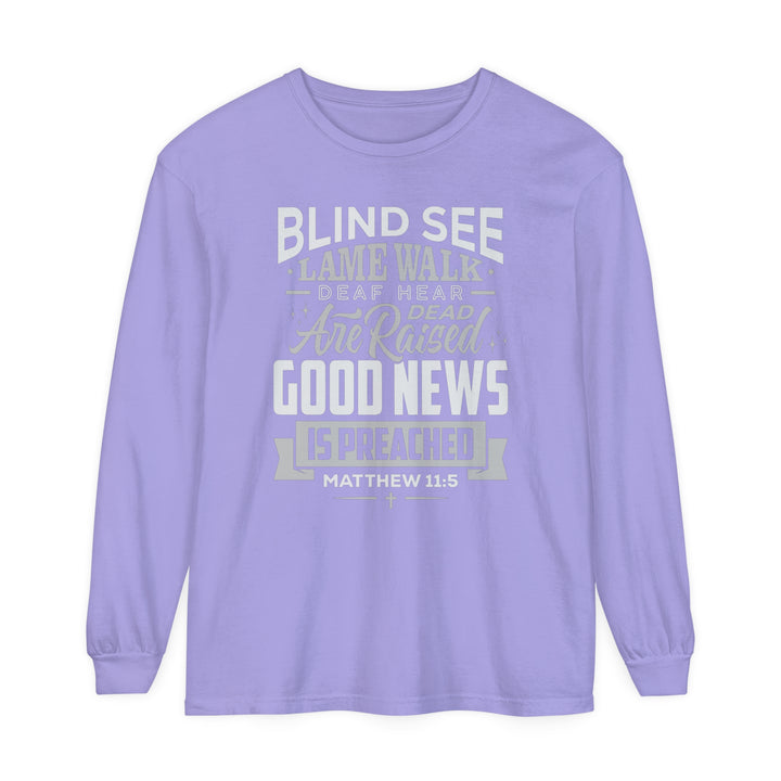 Go Tell John Long Sleeve Shirt Long-sleeve Violet S 