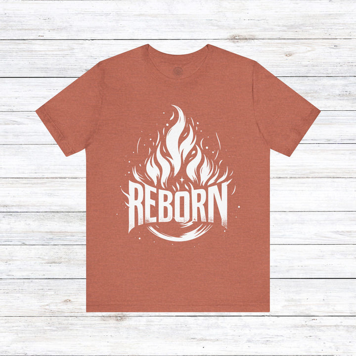 Reborn Unisex T-Shirt T-Shirt Heather Clay S 