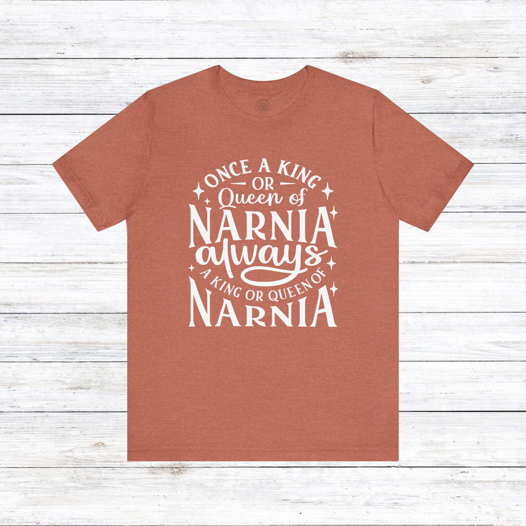 King or Queen of Narnia Unisex T-Shirt T-Shirt Heather Clay S 