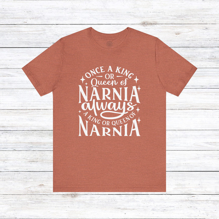 King or Queen of Narnia Unisex T-Shirt T-Shirt Heather Clay S 