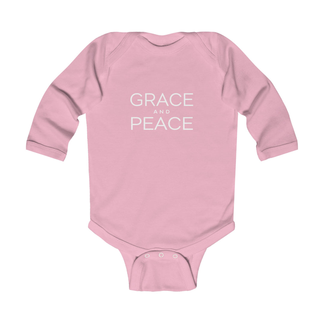 Grace and Peace Infant Long Sleeve Bodysuit Kids clothes Pink NB (0-3M) 