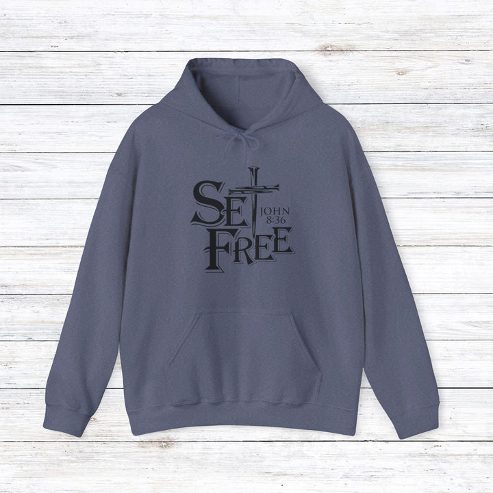 Set Free Hoodie Hoodie Heather Navy S 