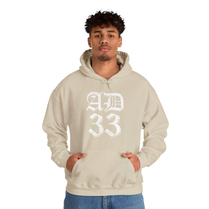 AD 33 Old English Hoodie Hoodie   