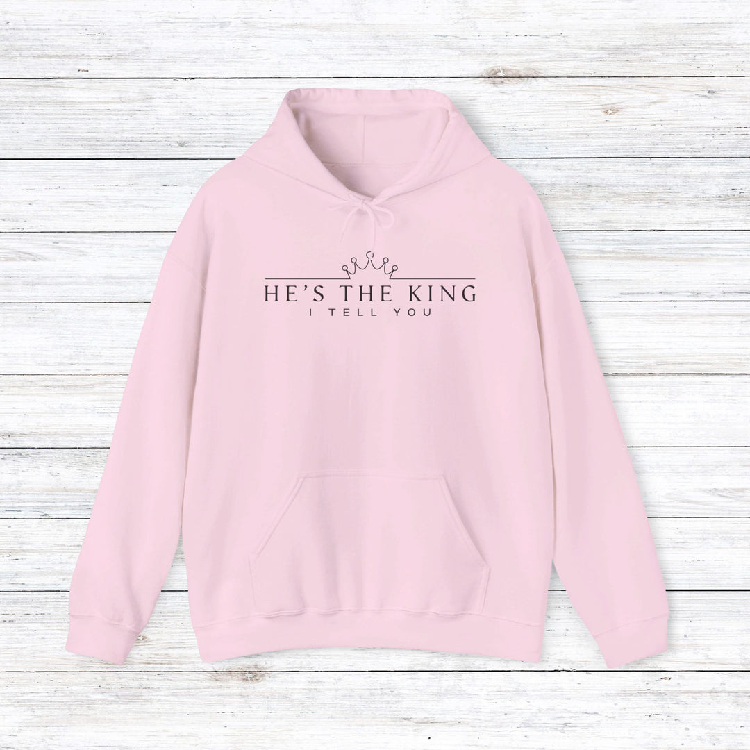 He's The King Hoodie Hoodie Light Pink S 