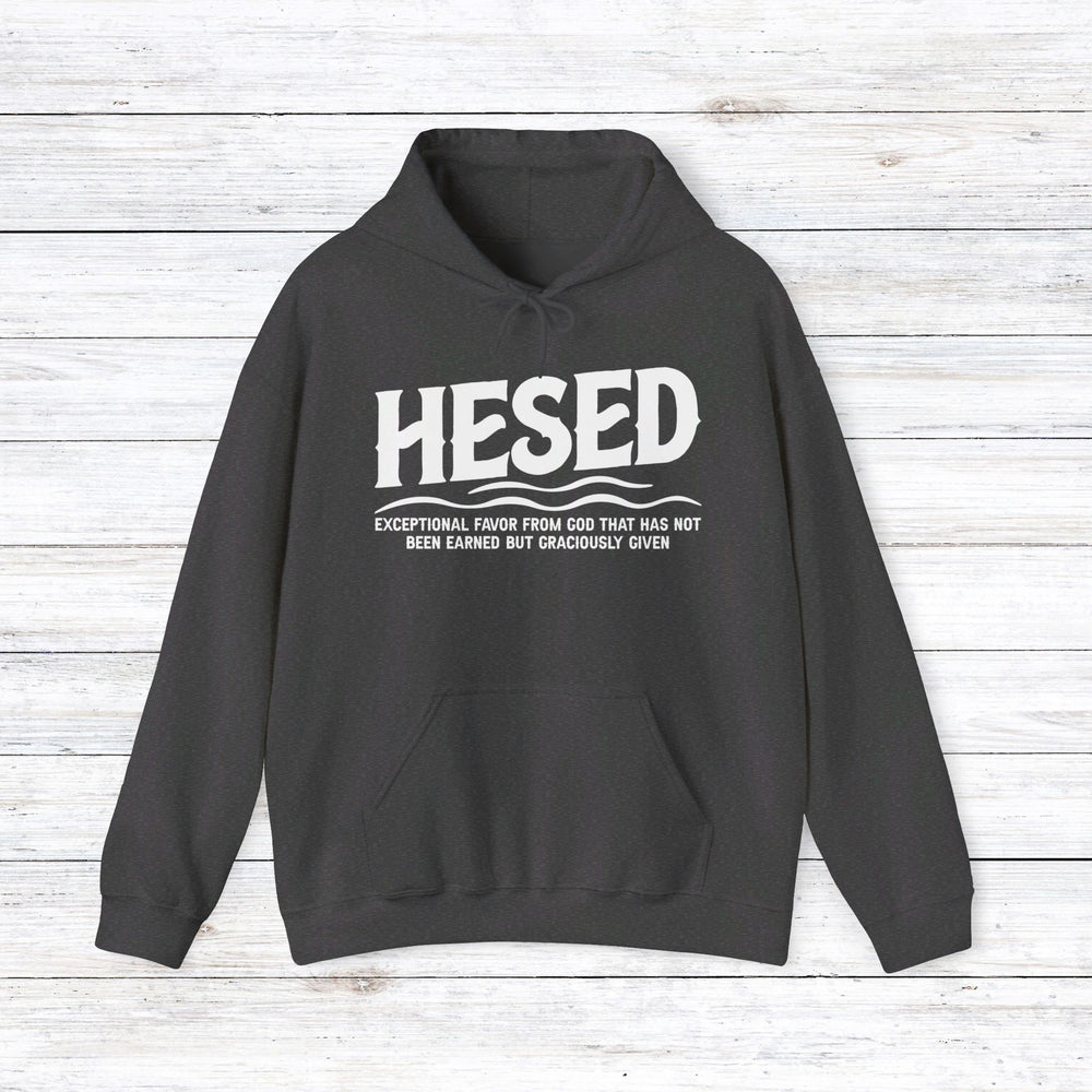 Hesed Exceptional Favor Hoodie Hoodie Dark Heather S 