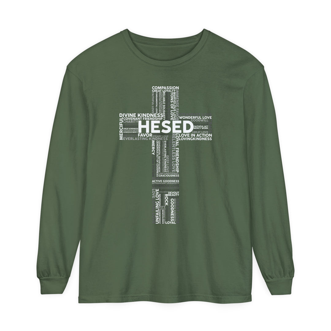 Hesed Cross Long Sleeve Shirt Long-sleeve Hemp S 