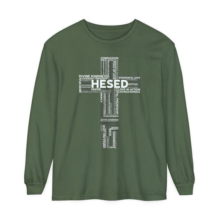 Hesed Cross Long Sleeve Shirt Long-sleeve Hemp S 