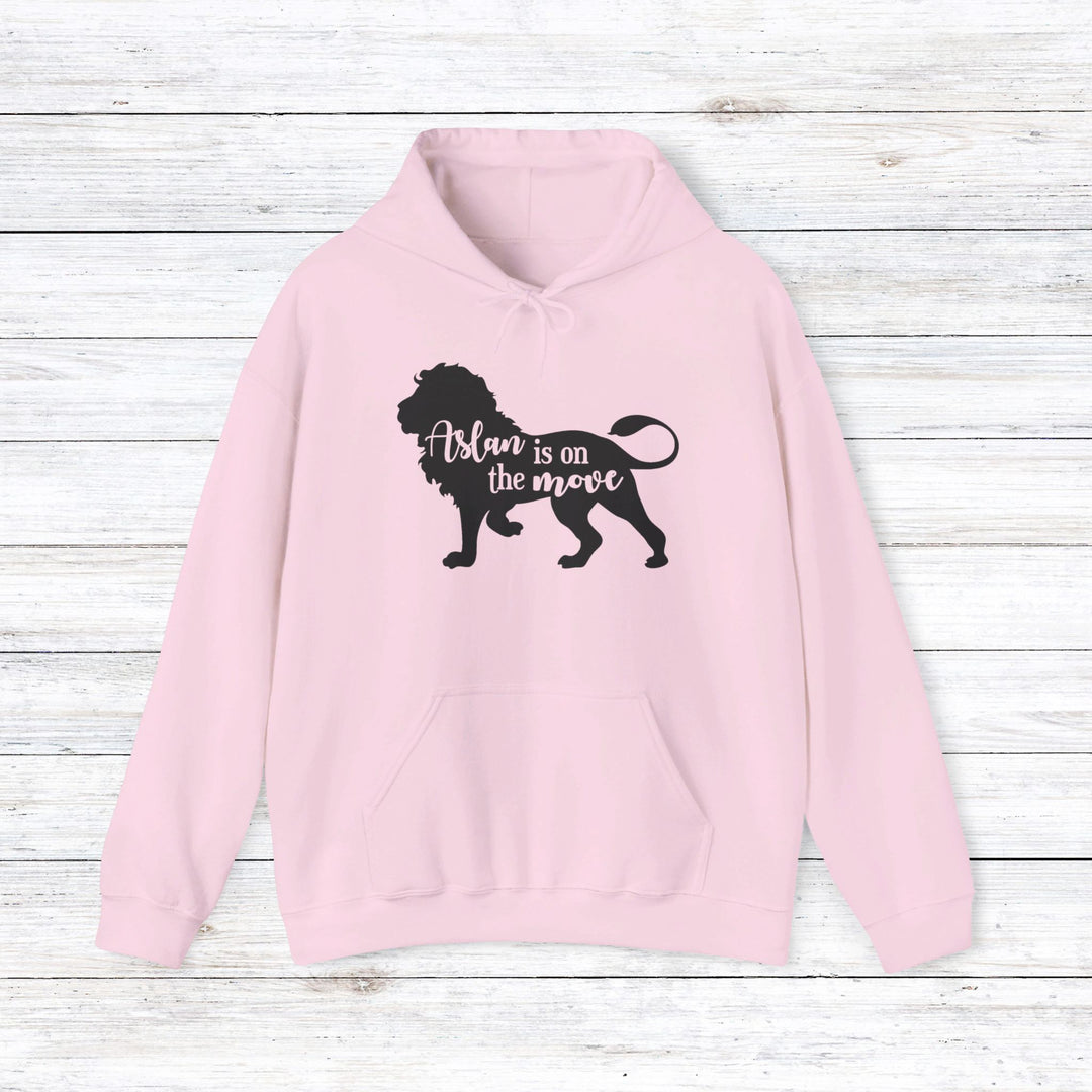 Aslan Is On The Move Hoodie Hoodie Light Pink S 