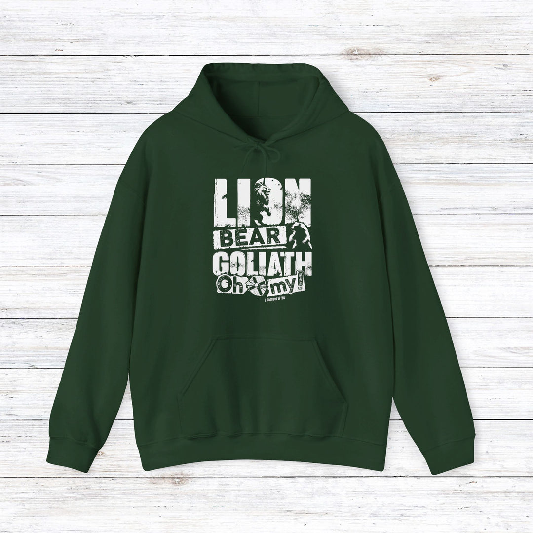 Lion Bear Goliath Hoodie Hoodie Forest Green S 