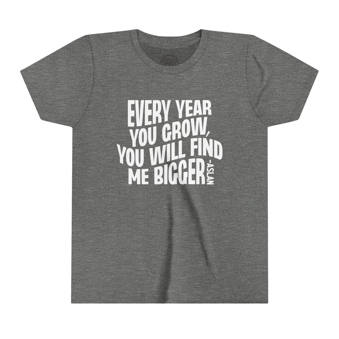 Every Year You Grow Youth T-shirt Kids clothes Deep Heather S 