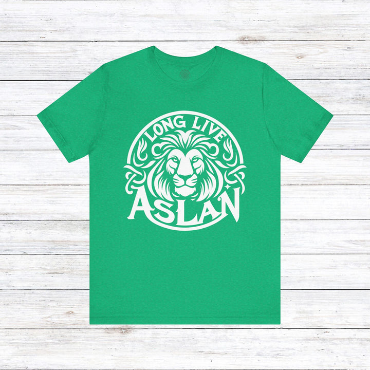 Long Live Aslan Unisex T-Shirt T-Shirt Heather Kelly S 