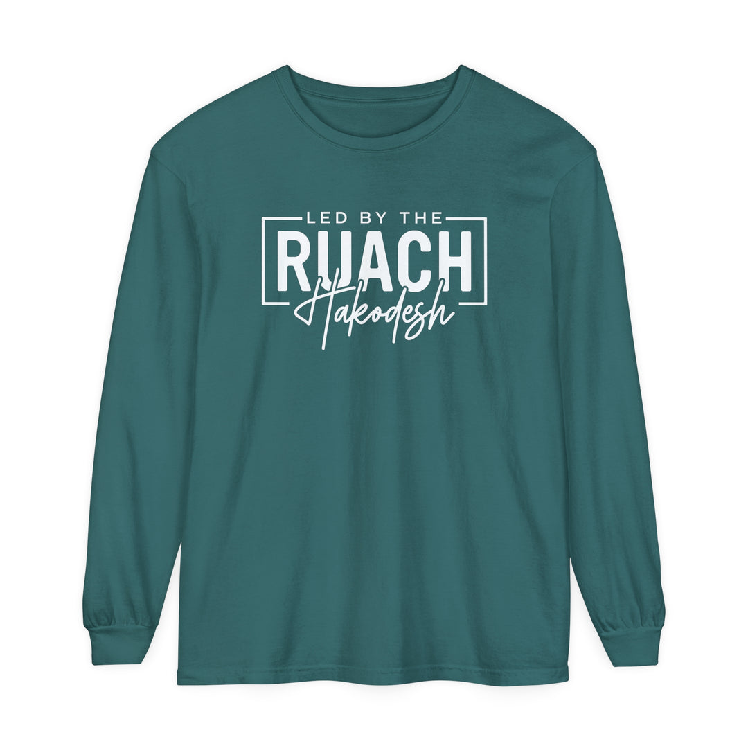 Led By Ruach Hakodesh Long Sleeve Shirt Long-sleeve Blue Spruce S 