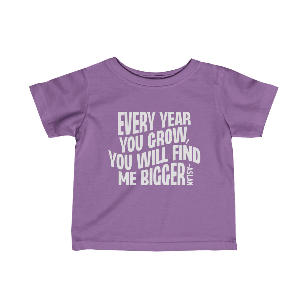 Every Year You Grow Baby Tee Kids clothes Lavender 6M 