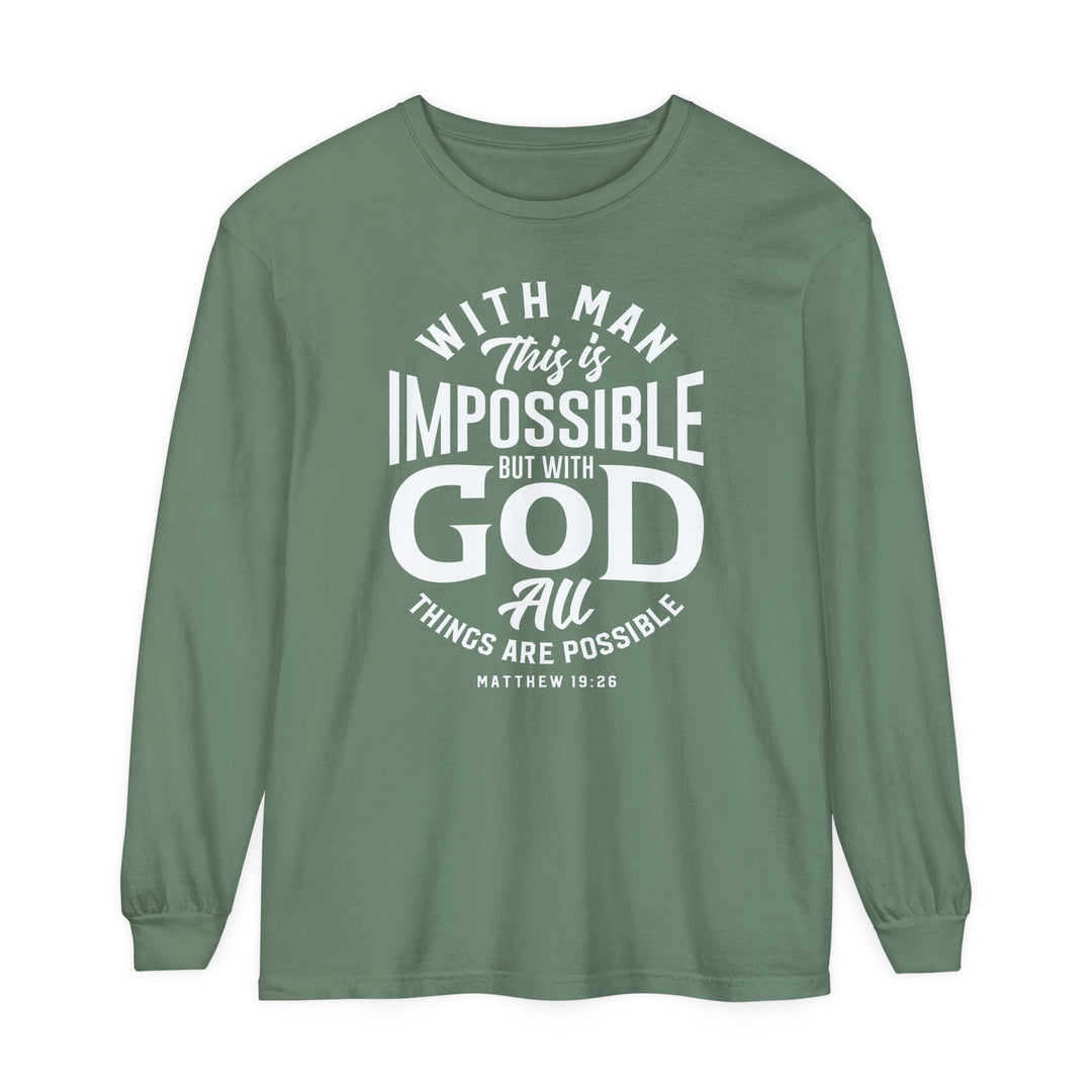 All Things Possible Long Sleeve Shirt Long-sleeve Light Green S 