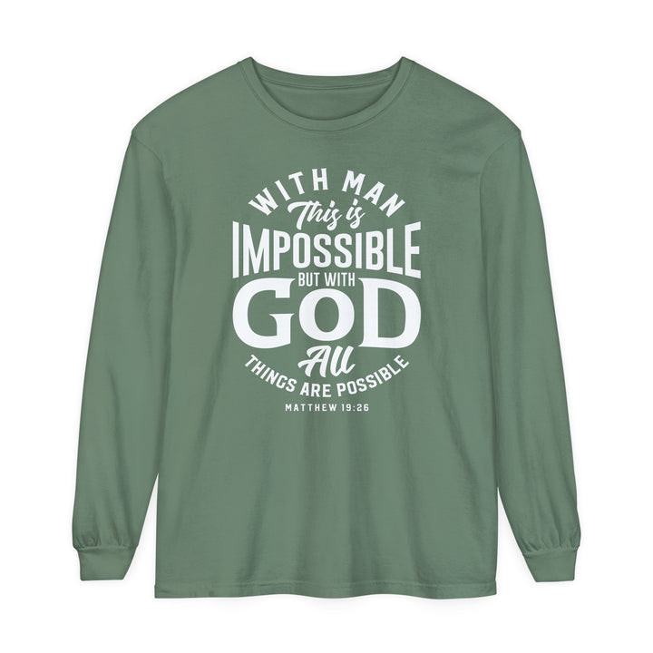 All Things Possible Long Sleeve Shirt Long-sleeve Light Green S 