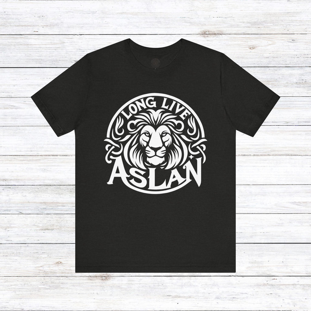 Long Live Aslan Unisex T-Shirt T-Shirt Black Heather S 