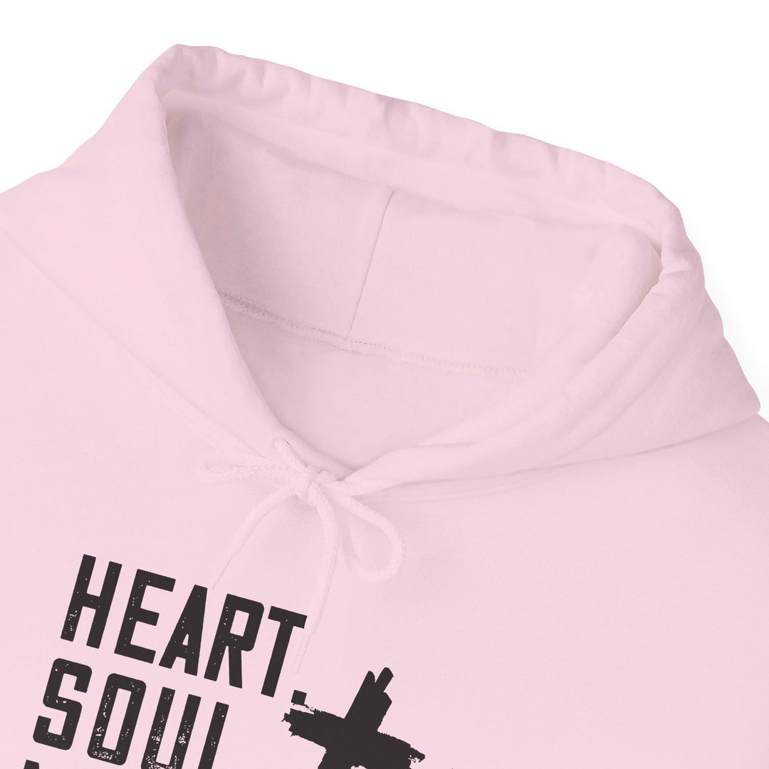 Heart Soul Mind Strength Cross Hoodie Hoodie   