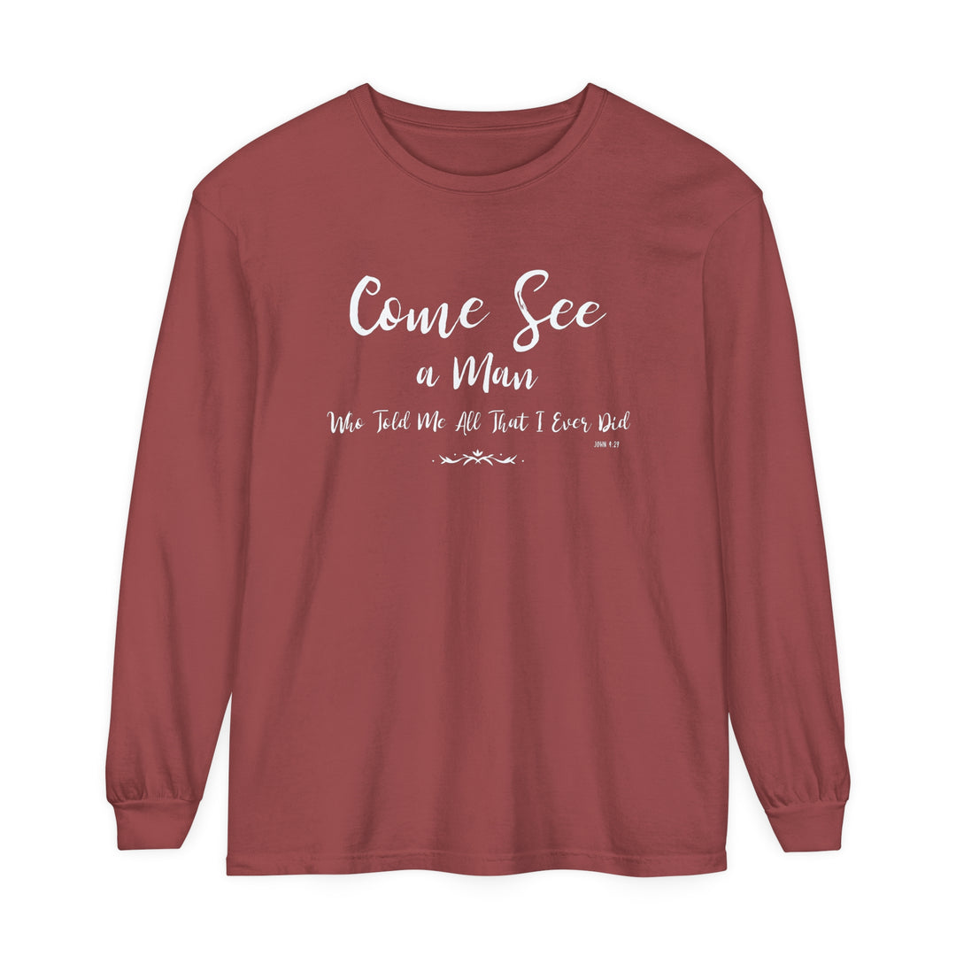 Come See Long Sleeve Shirt Long-sleeve Brick S 