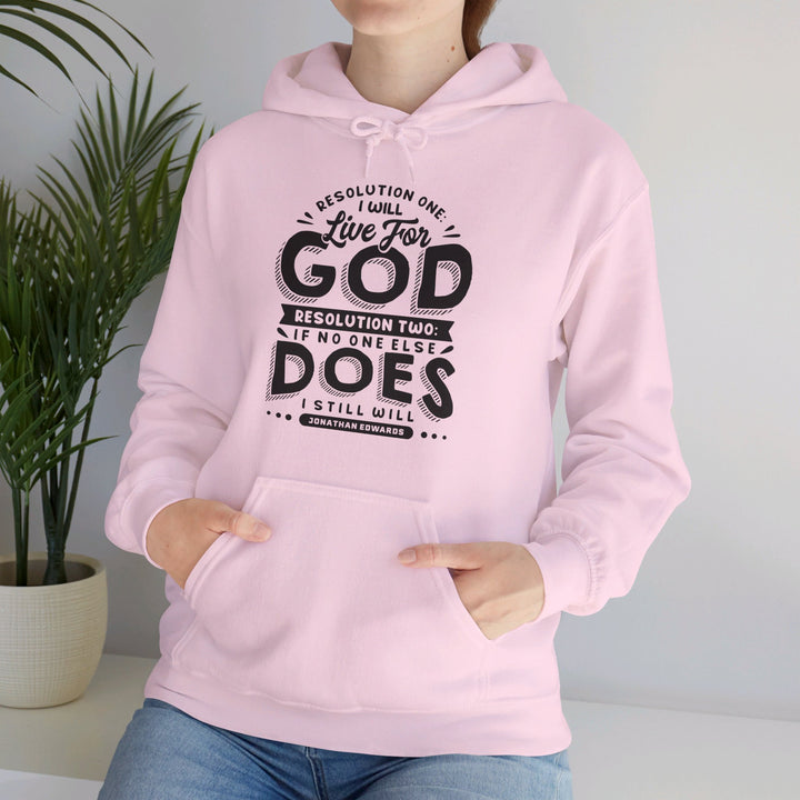 Live For God (Black Print)  Hoodie Hoodie   